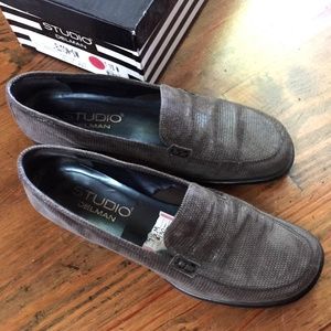 Vintage Studio Delman Leather Slip On Loafers Elton